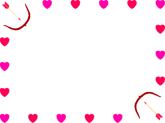 Heart Shaped Frame with Arrows Clipart: Perfect for Holiday Borders