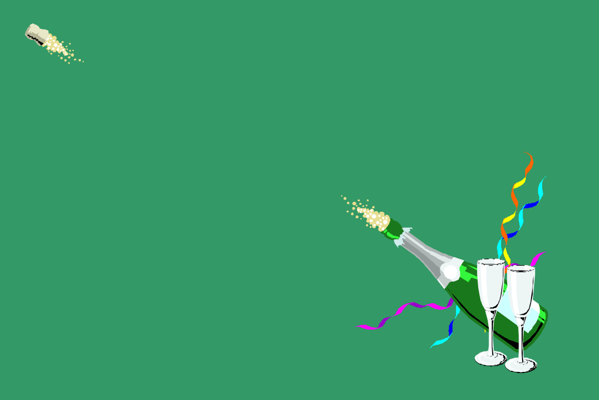 a bottle of champagne and a glass of champagne clip art png transparent Champagne Bottle and Glass Clipart - Elegant Borders for Leisurely Celebrations