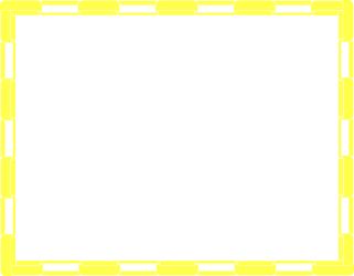 Yellow Border Square Frame Clipart for Creative Designs