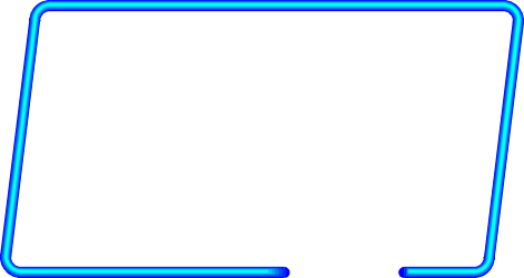 Blue Neon Sign on Black Background Clipart - Vibrant Borders & Miscellaneous