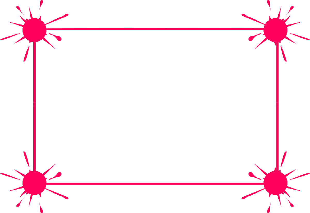 Pink Frame with Black Background Clipart - Elegant Borders & Graphic Elements