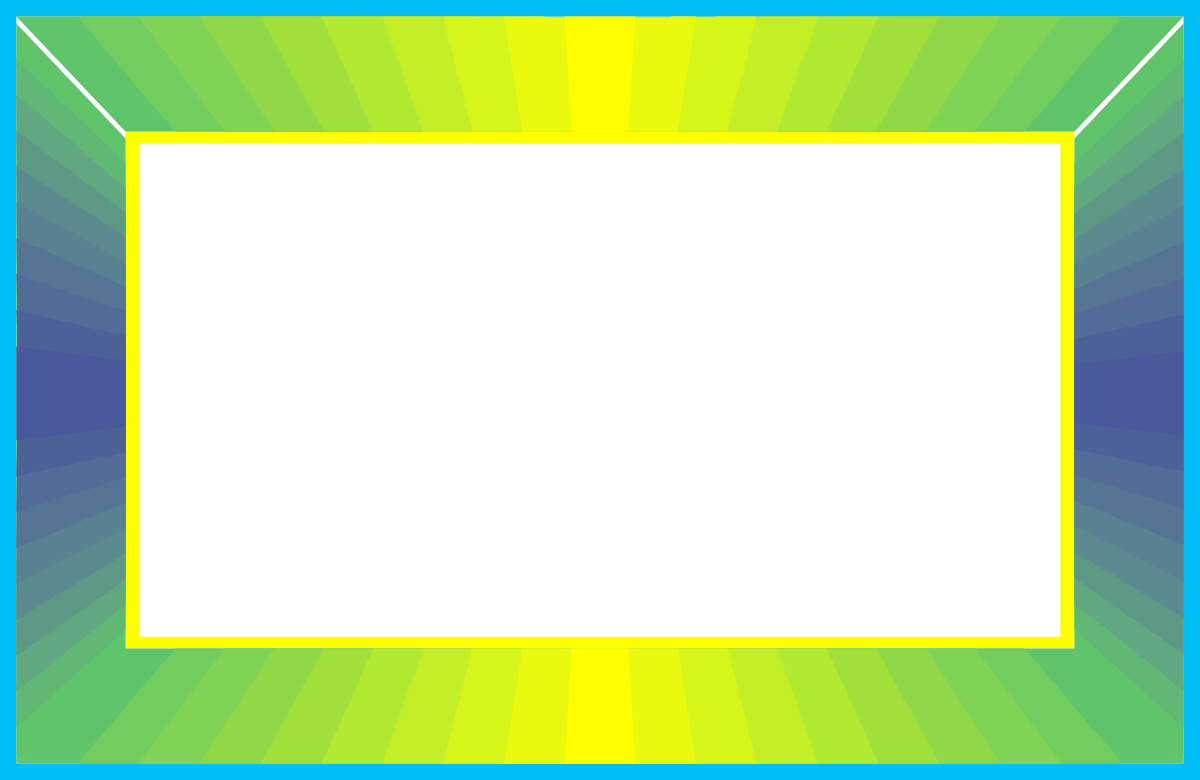 Bright Yellow Square Border Clipart for Creative Designs