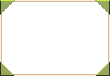 Borders for Business Use: Green Frame with Black Background Clipart