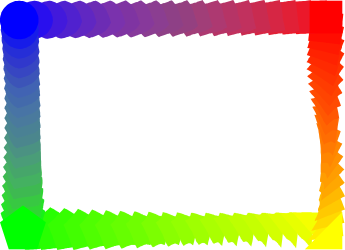 Rainbow Colored Frame Clipart - Vibrant Borders for Creative Projects