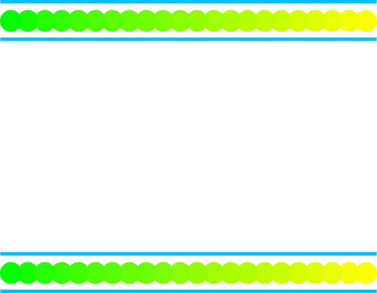 Vibrant Green and Yellow Border Design with Black Background Clipart