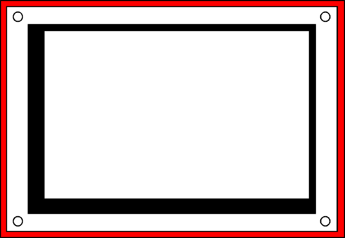 Red Border Square Frame Clipart - Perfect for Business Designs