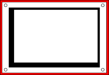 Red Border Square Frame Clipart - Perfect for Business Designs