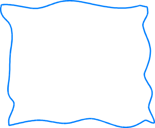 Blue Square Frame Clipart on Black Background - Elegant Borders & Frames
