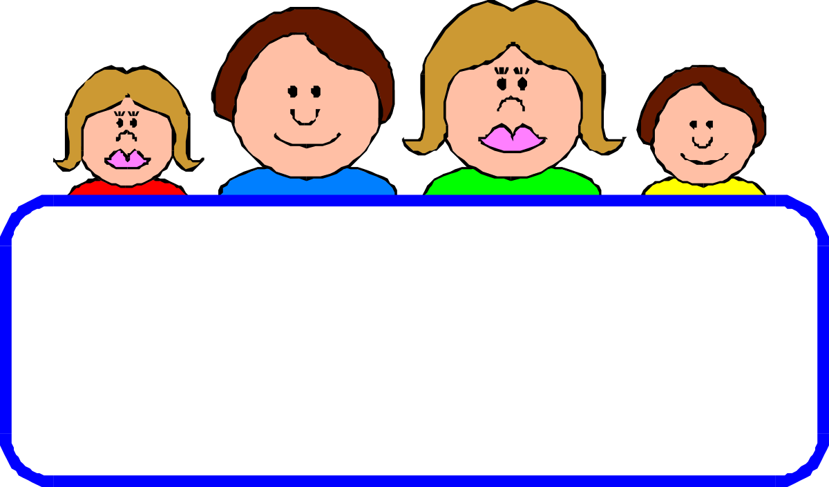 Diverse Group of People Holding a Sign Clipart - Vibrant Borders Design
