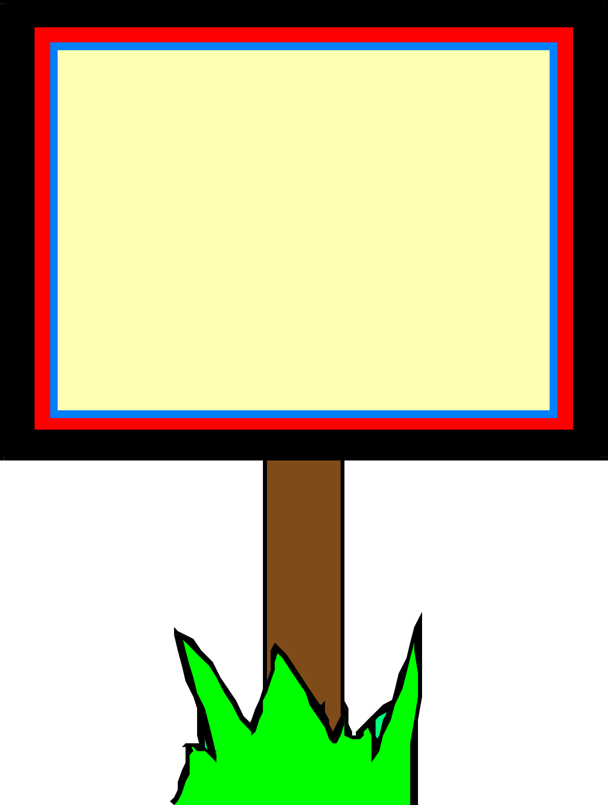 a sign with a green leaf on it clip art png transparent Green Leaf Sign Clipart for Business and Borders