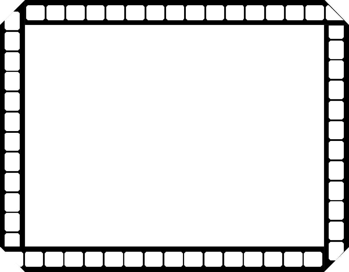 a blank film strip clip art png transparent Blank Film Strip Clipart - Creative Borders for Leisure Projects