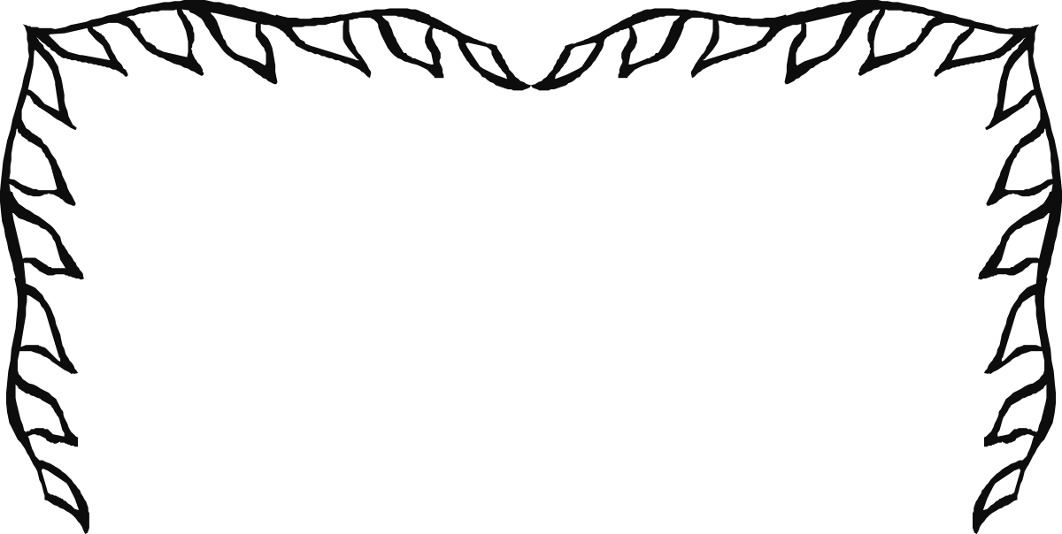 Black and White Frame Clipart | Elegant Border with Center Hole