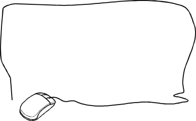 Business Borders Clipart: Creative Mouse on Black Background