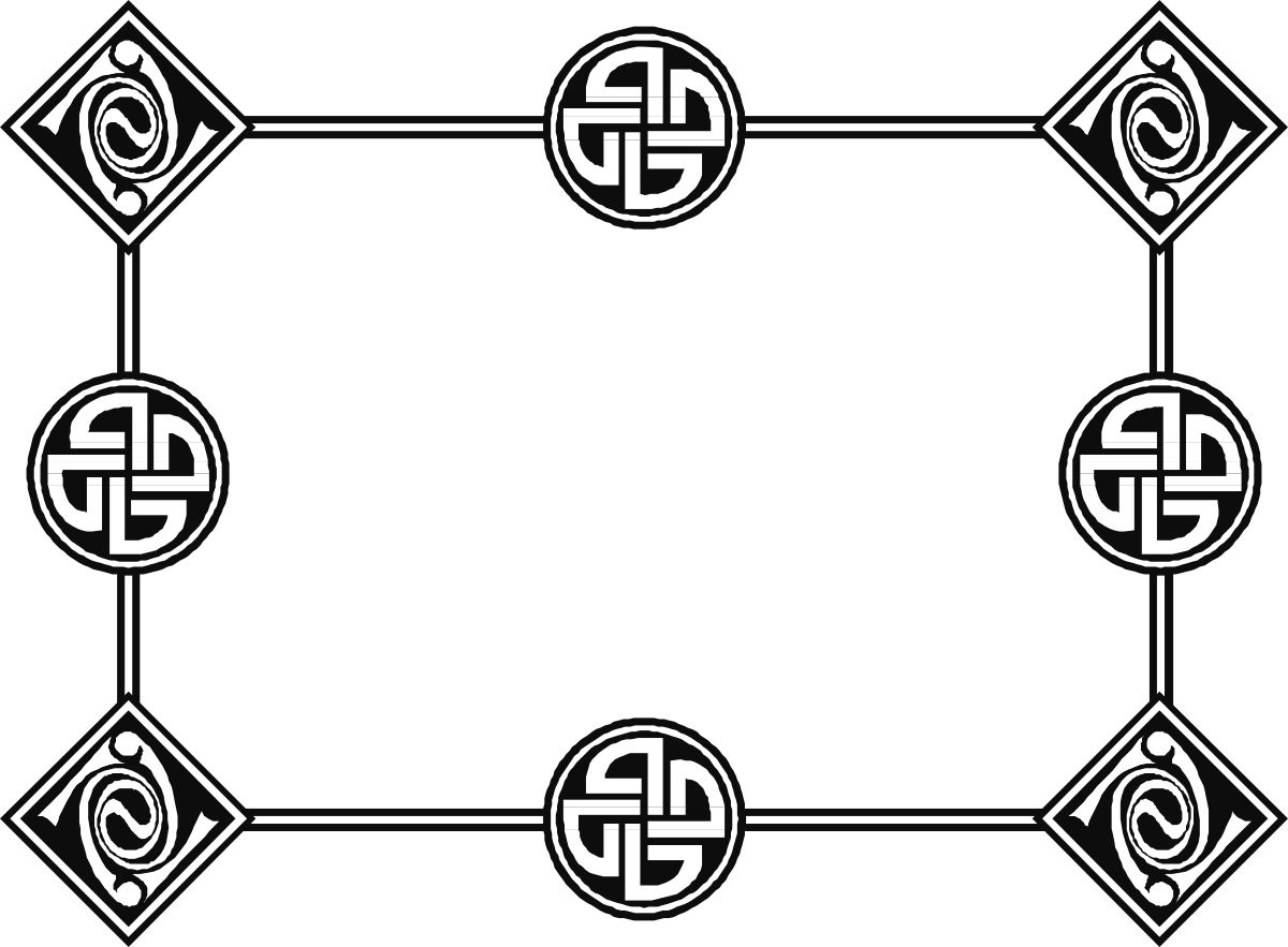 a set of four white symbols on a black background clip art png transparent Elegant White Frames and Borders Set for Creative Designs