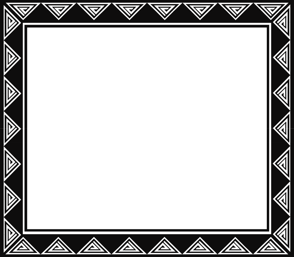 Elegant Black and White Frame Clipart for Creative Borders