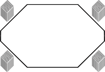 Black and White Hexagon Frame Clipart - Elegant Borders for All Designs