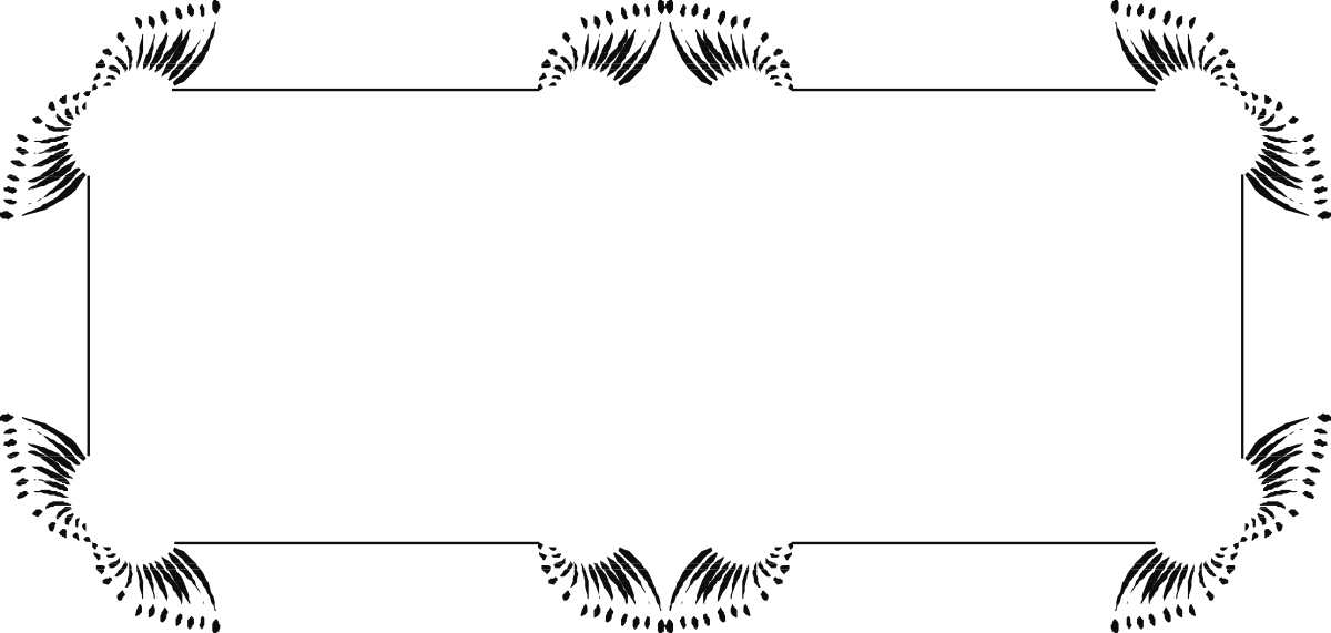 Elegant Black and White Laurel Design Frame Clipart for Creative Projects