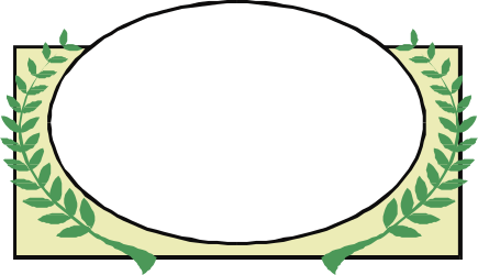 Wreath with Leaves - Elegant Borders and Plant Clipart