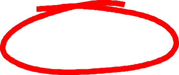 Red Circle on Black Background - Eye-Catching Clipart for Designs