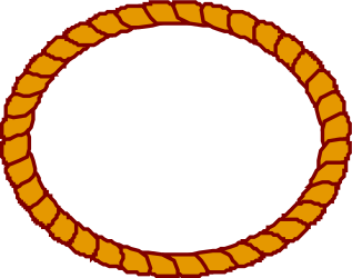 Orange and Brown Circular Clipart - Vibrant Borders and Design Elements