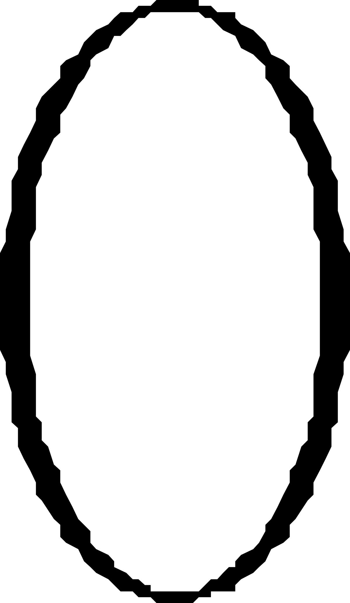 White Circle on Black Background Clipart - Perfect for Borders and Designs