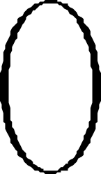 White Circle on Black Background Clipart - Perfect for Borders and Designs