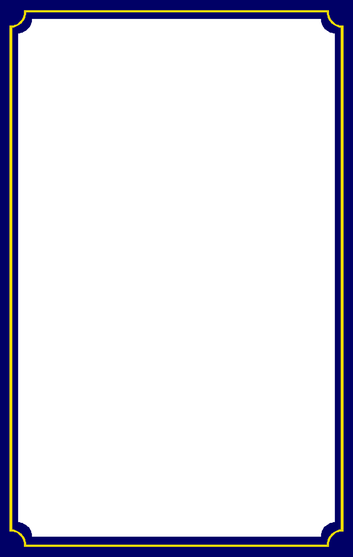 a blue frame with a gold border clip art png transparent Blue Frame with Elegant Gold Border Clipart