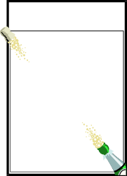 Beer Bottle with Cork Clipart - Perfect for Leisure and Borders Design