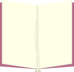 Open Book Clipart - White Cover for Business and Borders