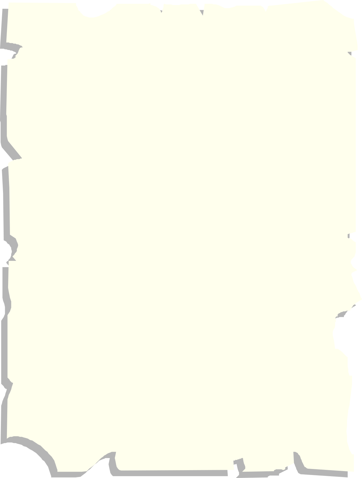Blank Paper Clipart - Clean White Background for Elegant Borders and Frames
