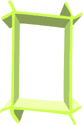 Green Frame with White Border Clipart - Perfect for Borders and Miscellaneous Designs