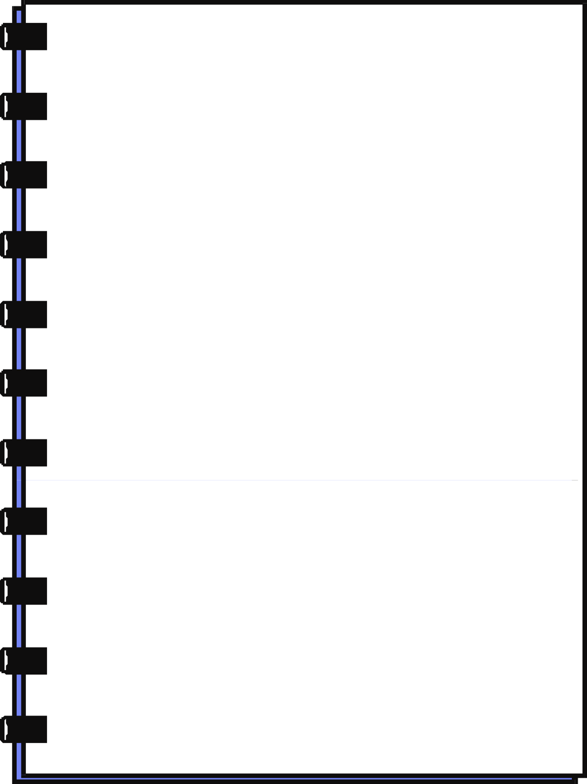 Blue Border Clipart - Blank Paper for Business Use and Design