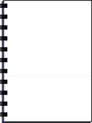 Blue Border Clipart - Blank Paper for Business Use and Design