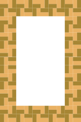 Black Square Pixel Pattern Clipart - Creative Borders and Miscellaneous Designs