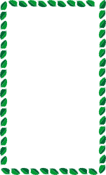 Green Leaf Frame Clipart - Elegant Borders with Nature Elements