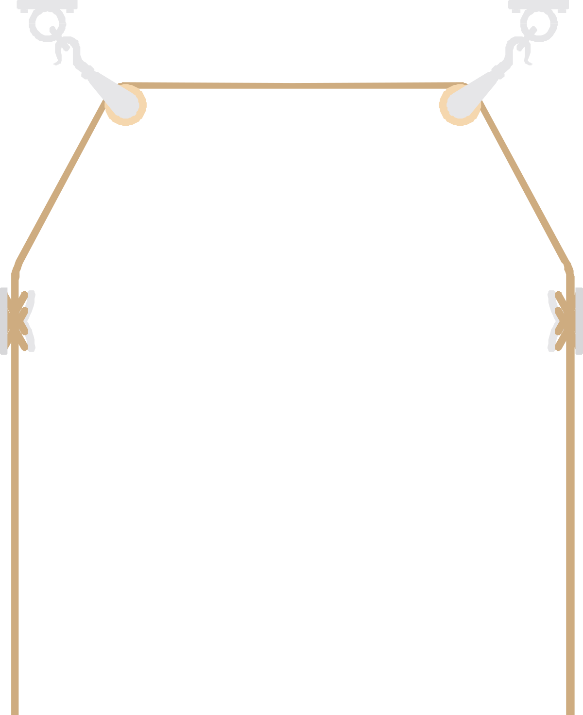 a wooden frame with two lights on it clip art png transparent Elegant Wooden Frame with Dual Lights Clipart for Business Use