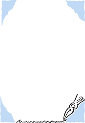 Black and White Frame with Pen Clipart for Business Designs