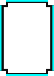 Blue Border Square Frame Clipart - Perfect for Creative Designs