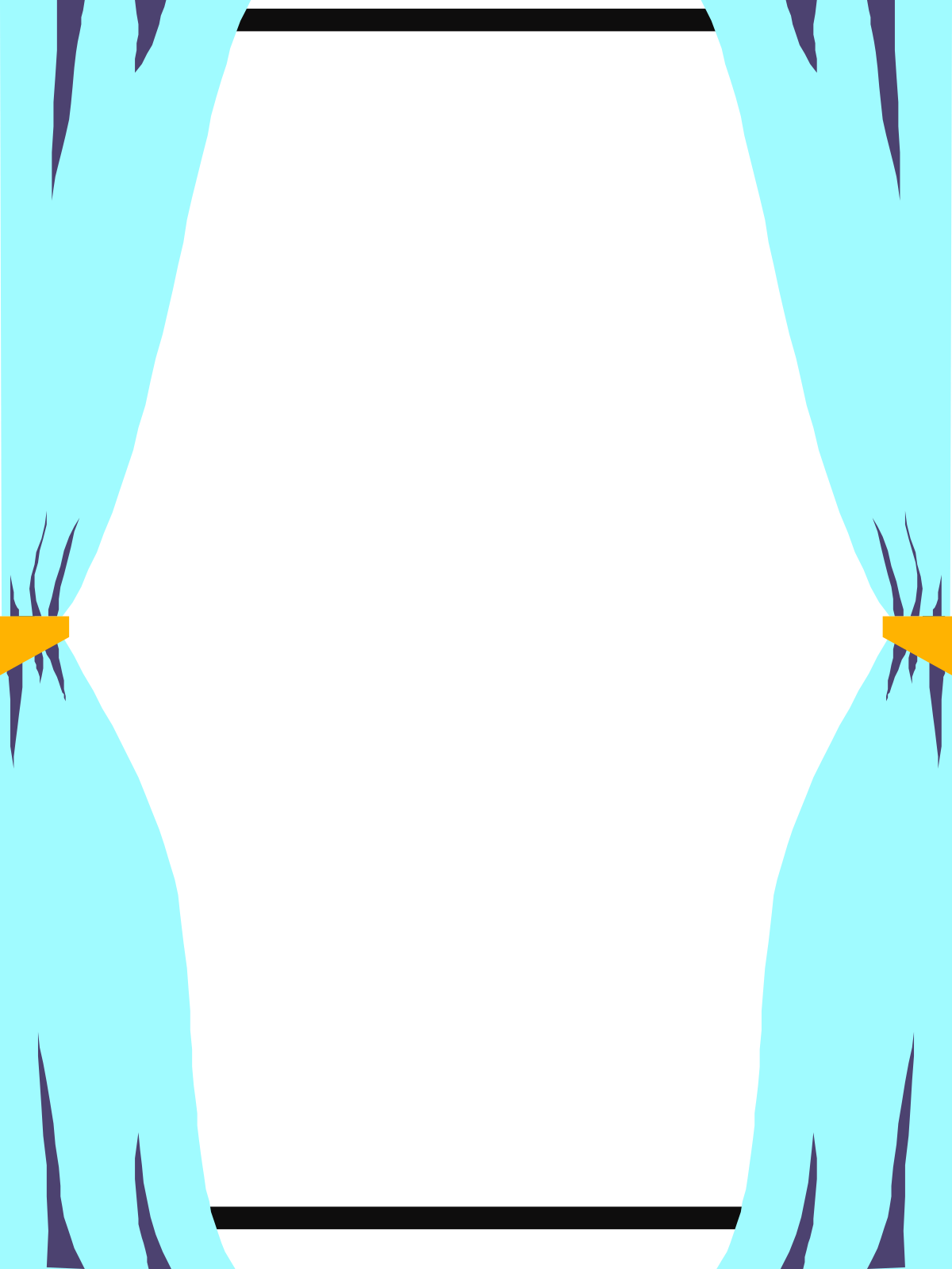 Blue Curtain Clipart with Black Background - Elegant Design Elements