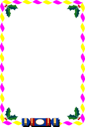 Colorful Christmas Themed Borders for Holiday Clipart