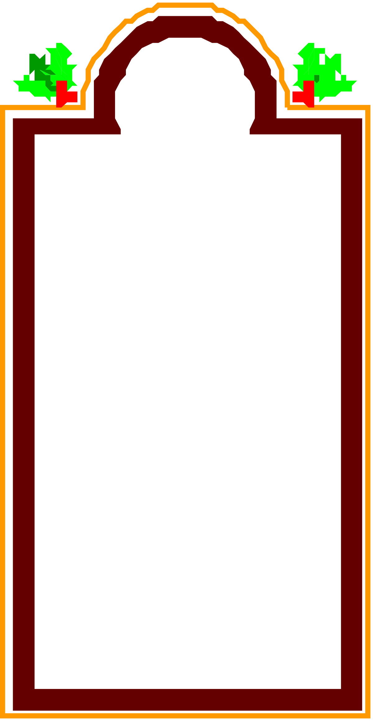 Christmas Frame with Holly - Festive Borders and Plant Clipart
