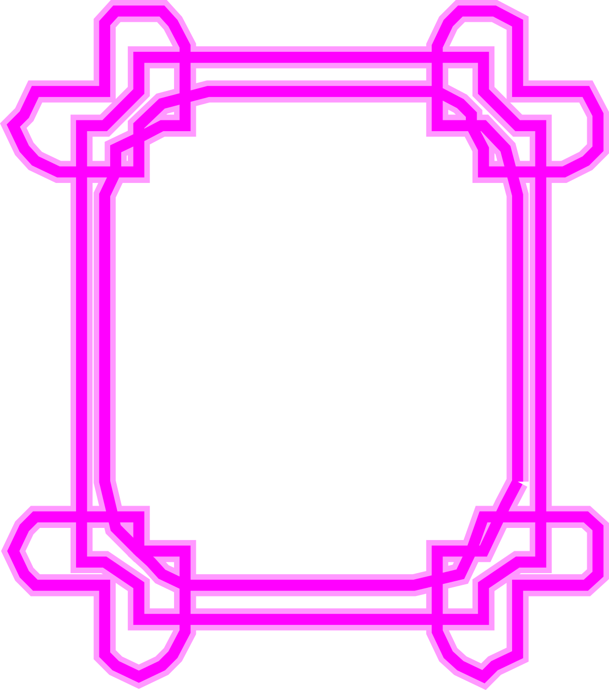 a pink frame with arrows clip art png transparent Pink Frame with Arrows - Elegant Borders and Clipart Design