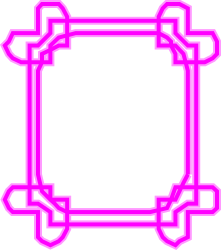 Pink Frame with Arrows - Elegant Borders and Clipart Design