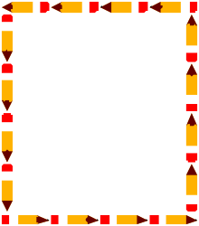 Square Frame with Arrows Clipart - Business Borders Design