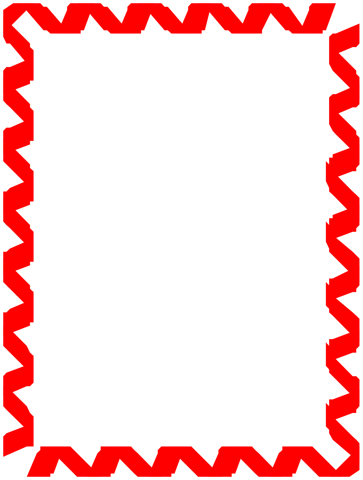 Red Border Square Frame Clipart for Creative Design