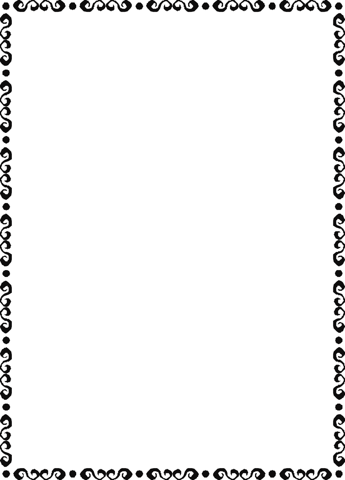 Elegant Decorative Black and White Frame Clipart for Creative Projects