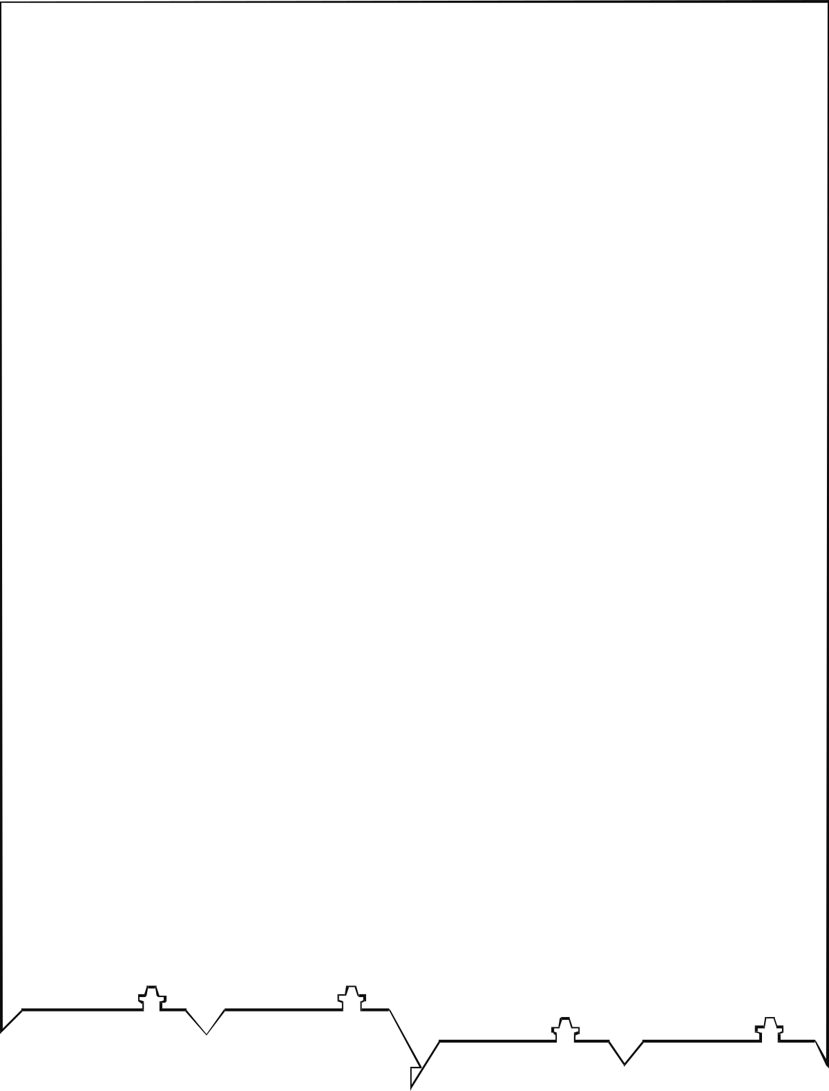 Black and White House Silhouette Clipart - Stunning Borders and Miscellaneous Designs
