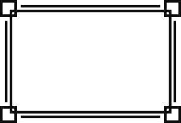 Black Border Square Frame Clipart - Elegant Decorative Borders