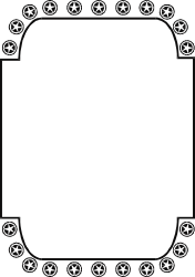 Black and White Decorative Pattern Frame Clipart