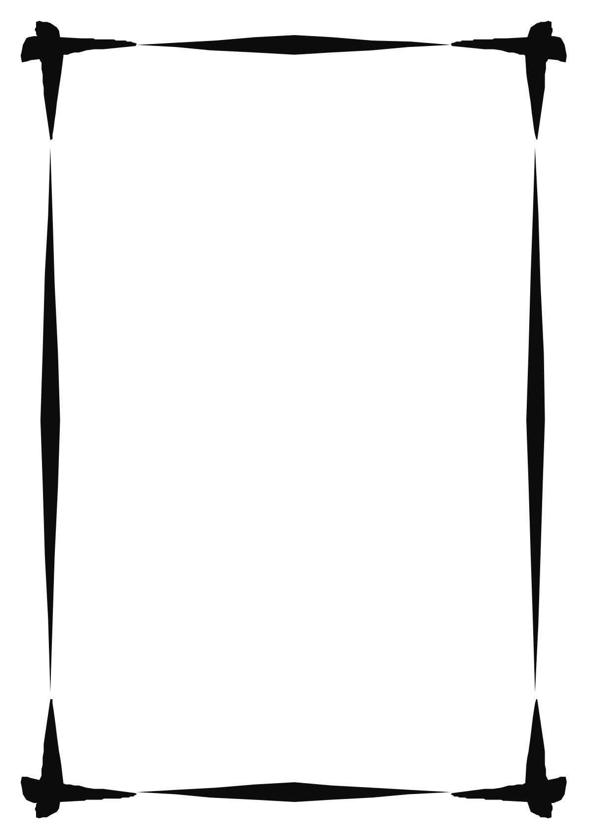 Black and White Square Frame Clipart: Elegant Borders for Creative Projects